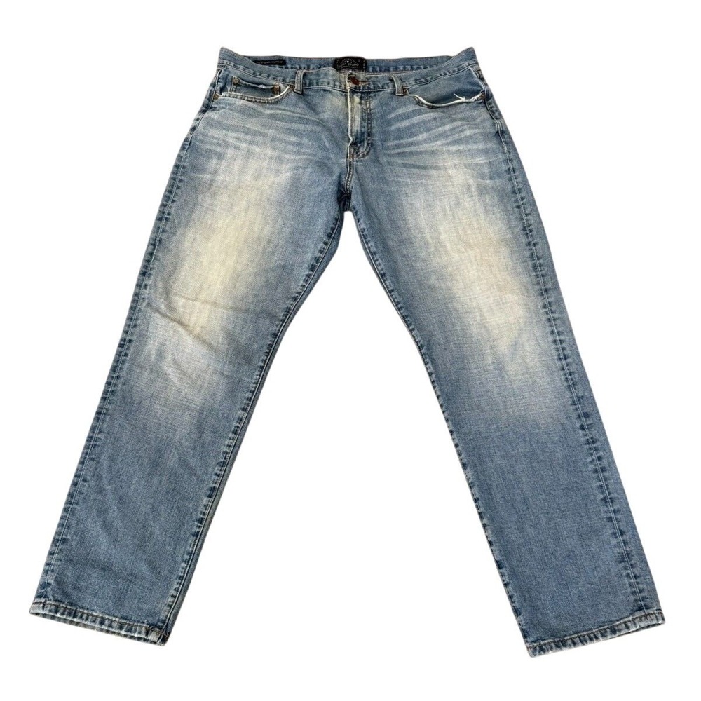 Lucky Brand Men's 221 Original Straight Distressed Faded Jeans Size 38 Inseam 31